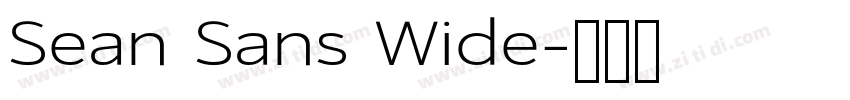 Sean Sans Wide字体转换 Sean Sans Wide字体转换